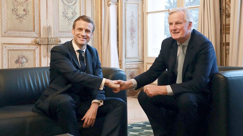 Nach langer Suche hat Präsident Macron mit dem früheren EU-Kommissar Barnier einen Premierminister für Frankreich gefunden (Archivbild). Foto: Ludovic Marin/AFP/dpa