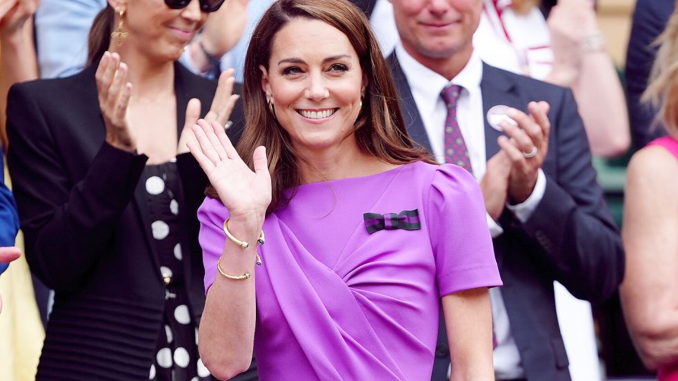 Prinzessin Kate bei einem öffentlichen Auftritt im Juni beim Tennis-Turnier in Wimbledon. Foto: dpa/PA Wire