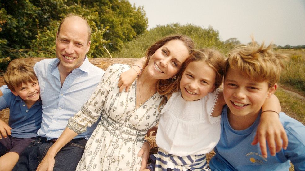 Strahlende Gesichter der beliebten _Familie sind eine gute Nachricht für den Palast. Foto: Will Warr/Kensington Palace/PA Wire/dpa