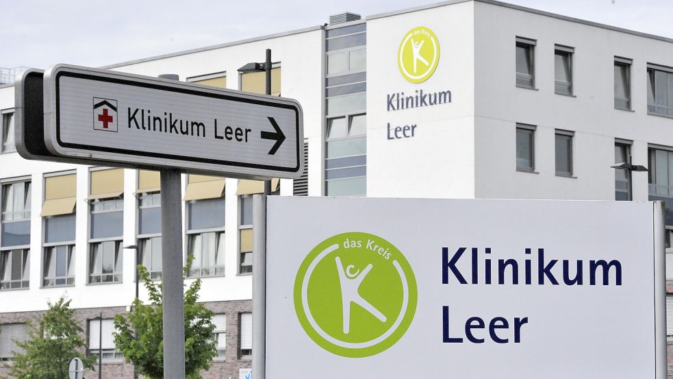 Am Klinikum Leer soll ein Neubau entstehen. Jetzt wird gebaut. Foto: Ortgies/Archiv