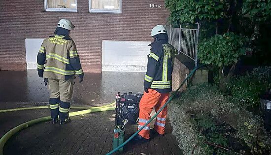 Das Unwetter Mitte August sorgte in Ostfriesland und im Ammerland für zahlreiche Einsatze der Feuerwehr. Neben umgestürzten Bäumen, waren vor allem die Regenmassen eine Herausforderung. Foto: Privat