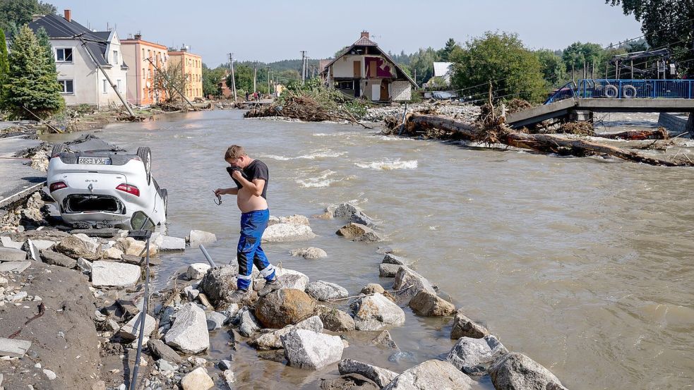 In Tschechien rechnen Experten mit hohen Hochwasser-Schäden. Foto: Deml Ondrej/CTK/dpa