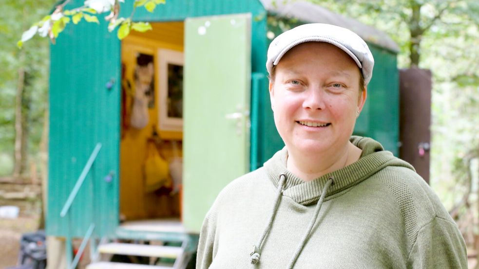 Erika Liebenau kam schon zum Waldkindergarten Wiesmoor, bevor es dort offiziell losging. Foto: Böning