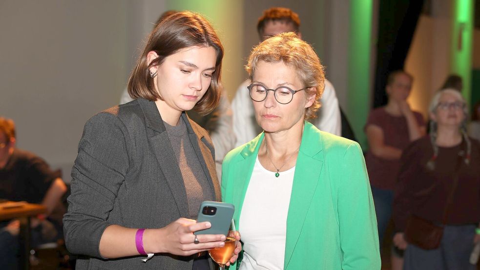 Ernüchterung bei der Wahlparty. Im neuen Landtag von Brandenburg sind die Grünen nicht mehr vertreten. (Archivfoto) Foto: Frank Hammerschmidt/dpa