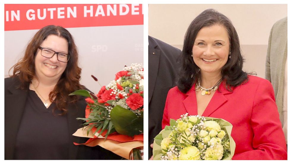 Anja Troff-Schaffarzy (SPD, links) und Gitta Connemann (CDU) wurden nominiert. Fotocollage: SPD/CDU