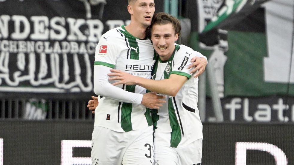 Tomas Cvancara erlöste Borussia Mönchengladbach. Foto: Federico Gambarini/dpa