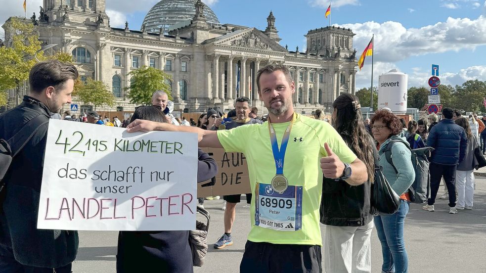 Peter Landel lief seinen ersten Marathon. Foto: privat