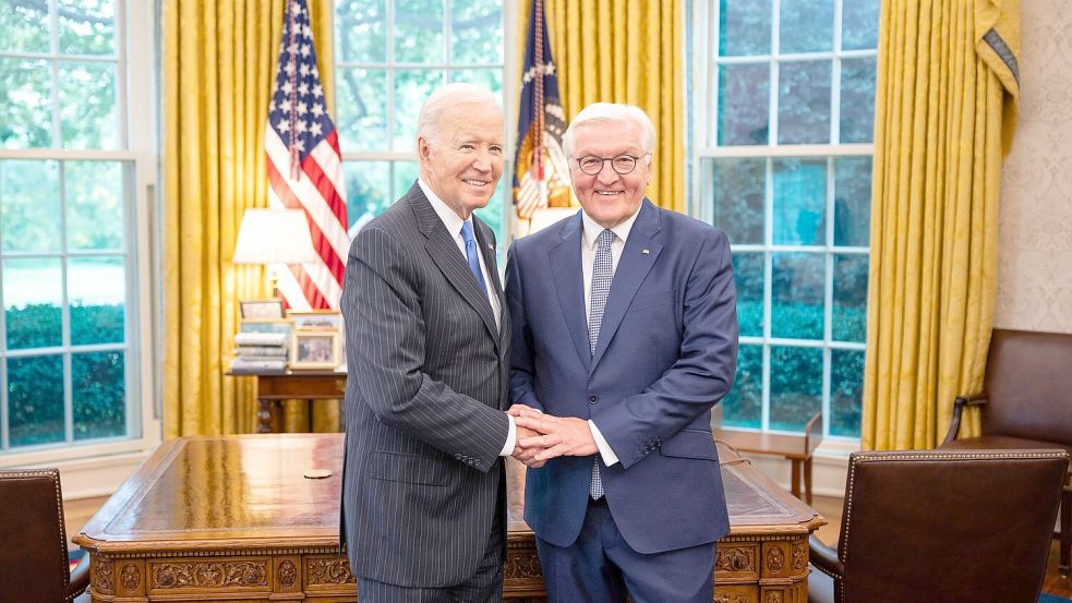 Höchste Ehren für Biden bei Deutschlandbesuch. (Archivbild) Foto: Guido Bergmann/Bundesregierung/dpa