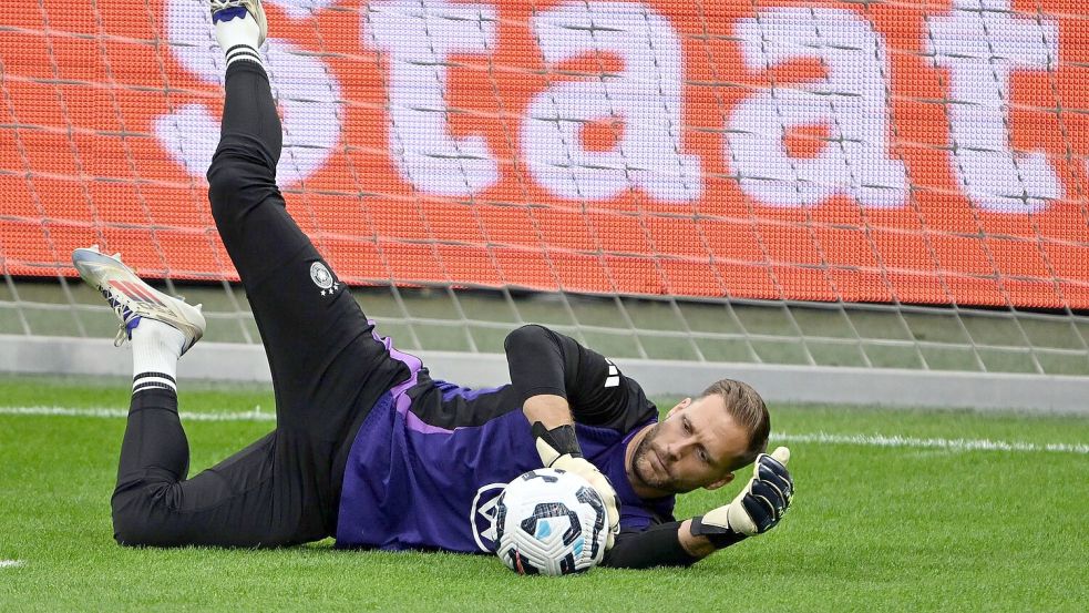 Oliver Baumann steht in den anstehenden Nations-League-Partien mit 34 Jahren vor seinem Debüt im DFB-Tor. Foto: Federico Gambarini/dpa