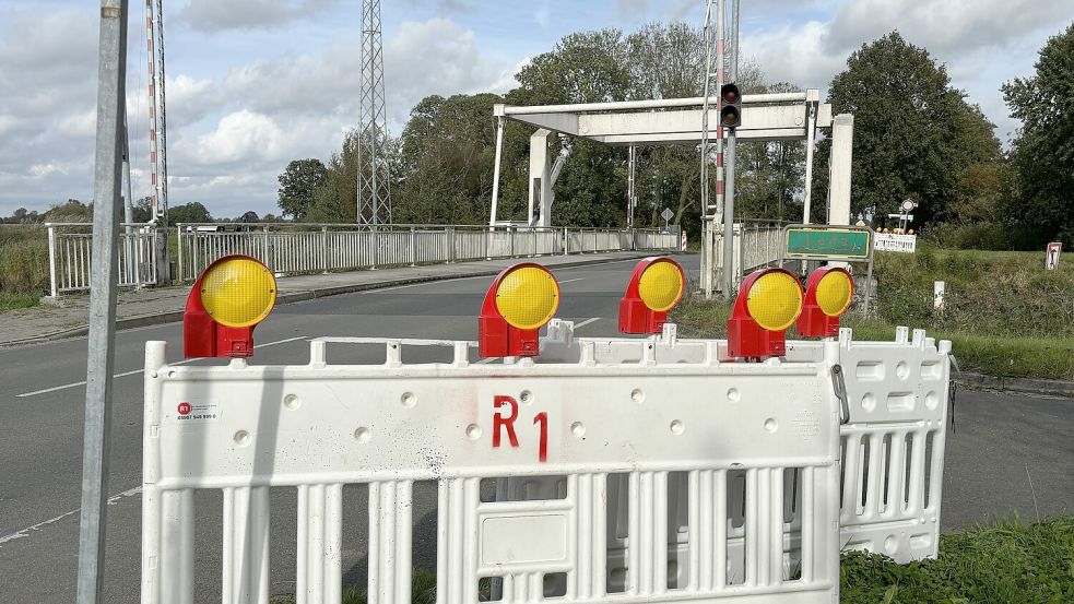 Die Klappbrücke über die Leda bei Potshausen wird am Mittwoch für einige Stunden gesperrt. Foto: Zein