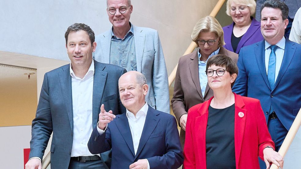 Die SPD stellt bei ihrer Vorstandsklausur erste Weichen für den Bundestagswahlkampf. Foto: Annette Riedl/dpa