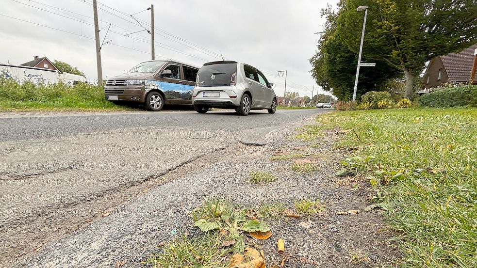 Die Straße ist in einem schlechten Zustand. Foto: Bothe