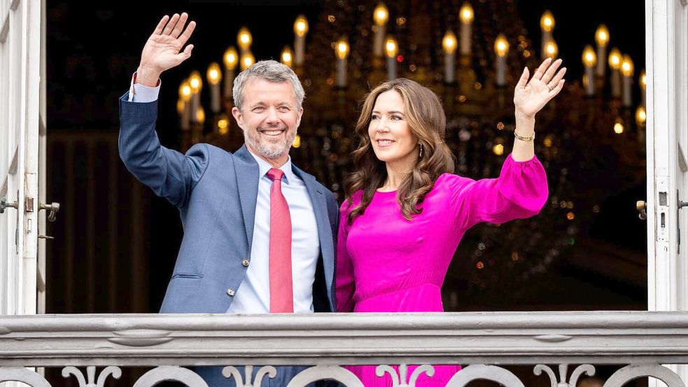 Dänemarks Königspaar Frederik und Mary kommt nach Berlin und Schleswig-Holstein (Archivbild). Foto: Ida Marie Odgaard/Ritzau Scanpix /AP/dpa