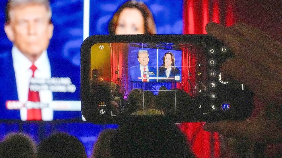 Fünf in einem Vergewaltigungsfall zu Unrecht verurteilte und später entlastete Männer fühlten sich von Donald Trump während der TV-Debatte verleumdet. (Archivbild) Foto: Morry Gash/AP/dpa