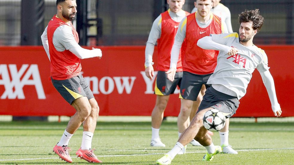 Dominik Szoboszlai im Training des FC Liverpool. Foto: Richard Sellers/PA/AP