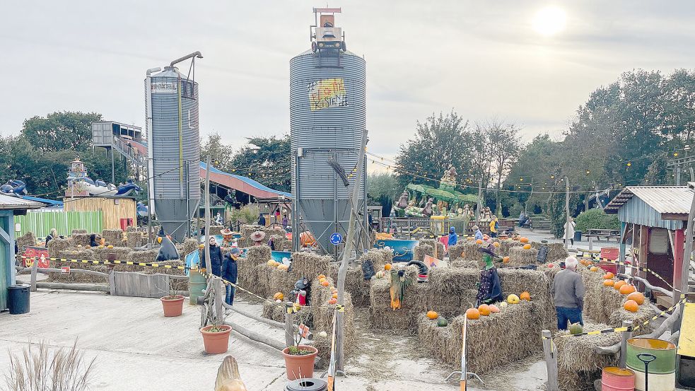 Im Jaderpark wird unter anderem ein Labyrinth aus Strohballen aufgebaut. Foto: privat