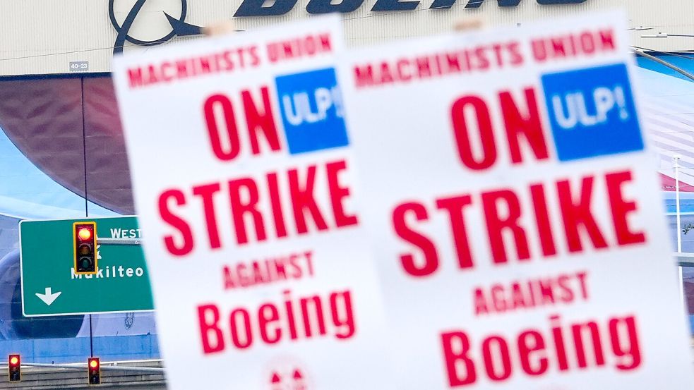 Der Streik bei Boeing wird damit weitergehen. (Archivbild) Foto: Lindsey Wasson/AP