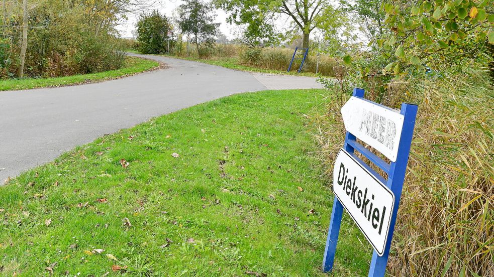 Der Wirtschaftsweg „Zum Diekskiel“ in Pilsum wird saniert. Foto: Wagenaar