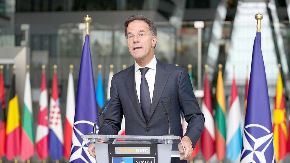 Nato-Generalsekretär Mark Rutte geht davon aus, dass Russland Truppenunterstützung braucht. Foto: Virginia Mayo/AP/dpa