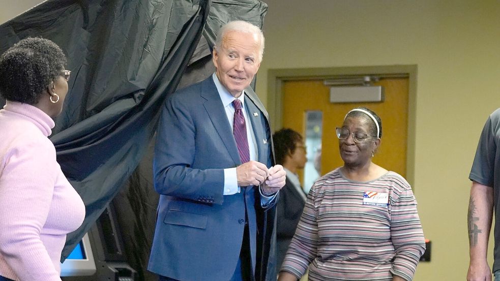 Biden hat seine Stimme bereits abgegeben. Foto: Manuel Balce Ceneta/AP/dpa