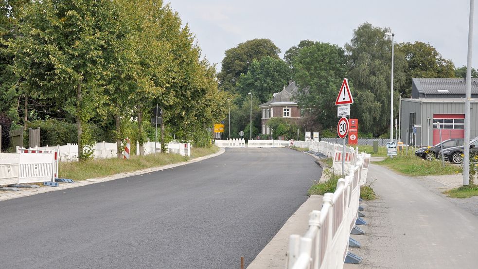 Nach knapp einem Jahr Bauzeit wird die Sanierung in Weener bald abgeschlossen. Foto: Wolters