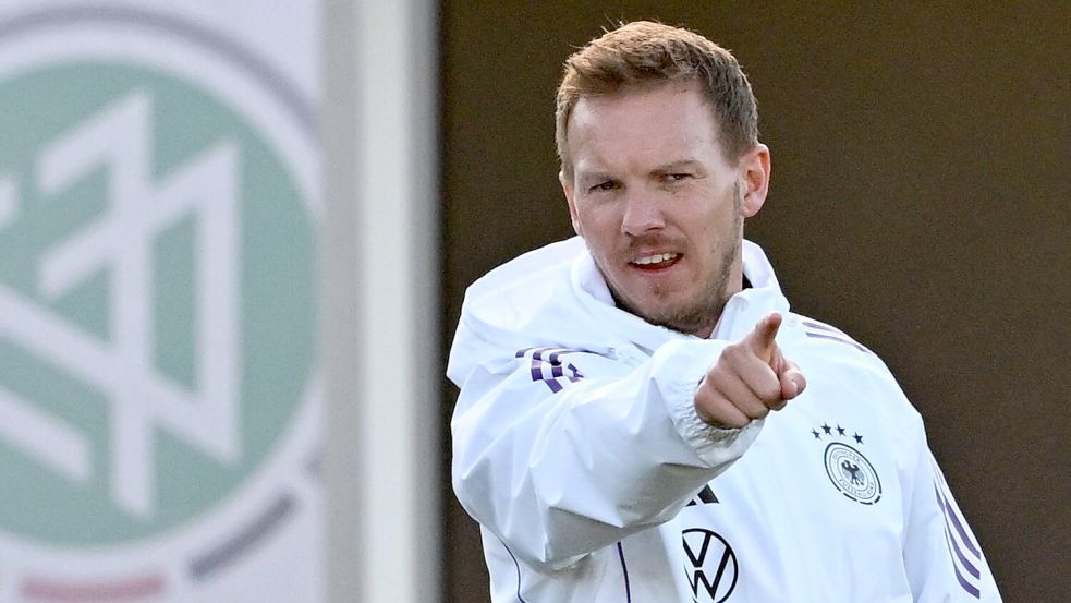 Julian Nagelsmann nominiert am 7. November den Kader für die letzten Länderspiele 2024. Foto: Arne Dedert/dpa