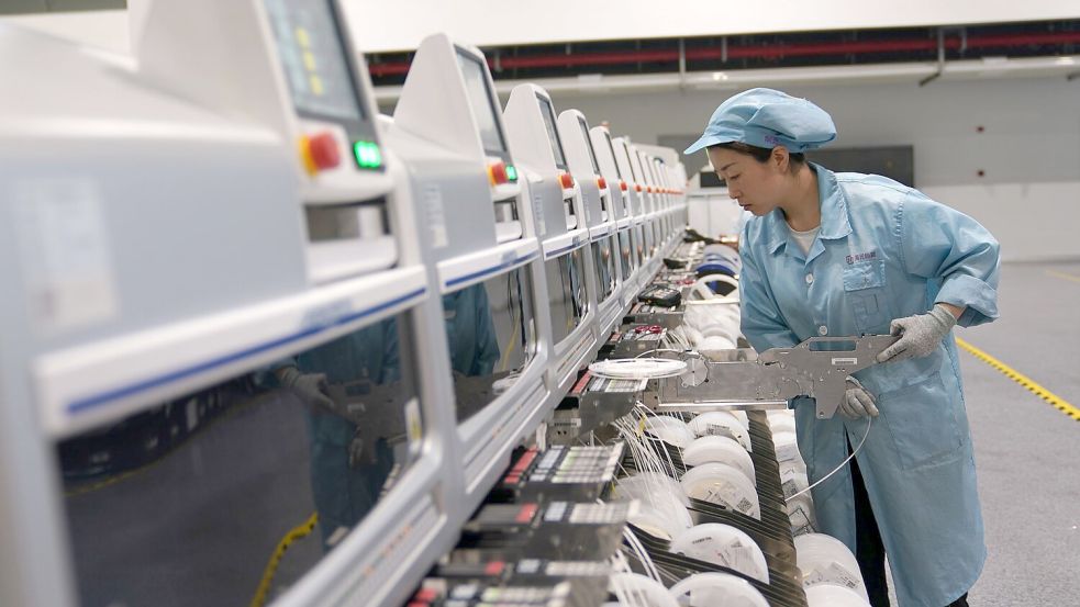 Nach Monaten trüber Stimmung in Chinas produzierendem Gewerbe bessern sich die Aussichten. (Archivbild) Foto: Han Chuanhao/XinHua/dpa