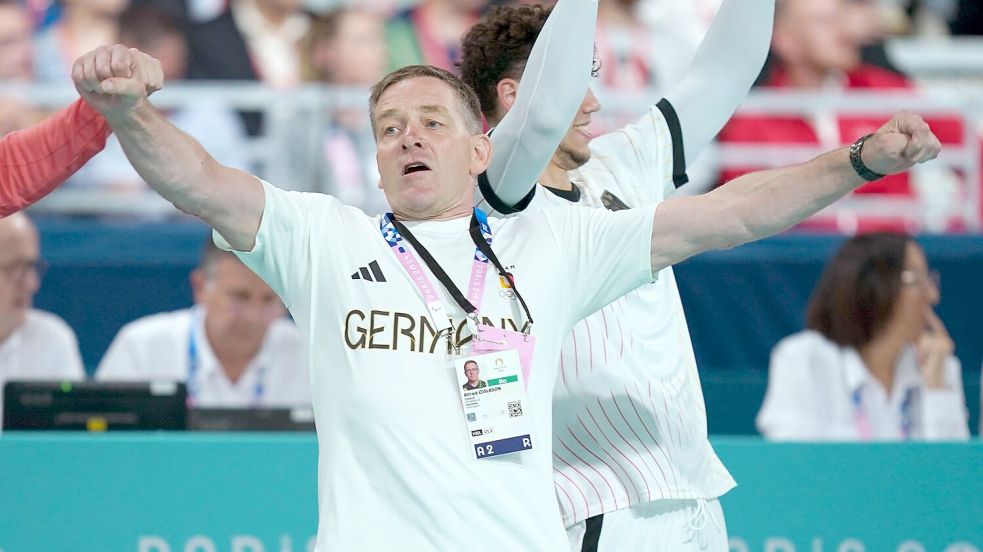 Alfred Gislason plant sein Karriereende als Handball-Bundestrainer nach der WM 2027. Foto: Marcus Brandt·/dpa