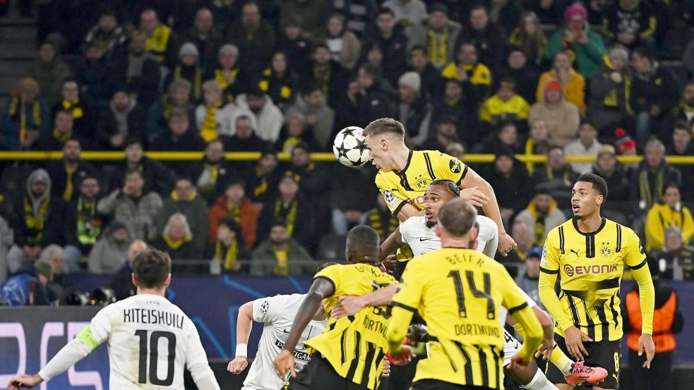 Der BVB hatte gegen Graz deutlich mehr Torschüsse als der Gegner. Foto: Bernd Thissen/dpa