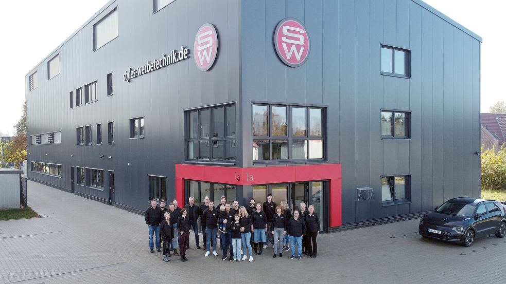 Das Team von Styles Werbetechnik lädt ein zum Tag der offenen Tür am neuen Firmensitz. Fotos: Privat