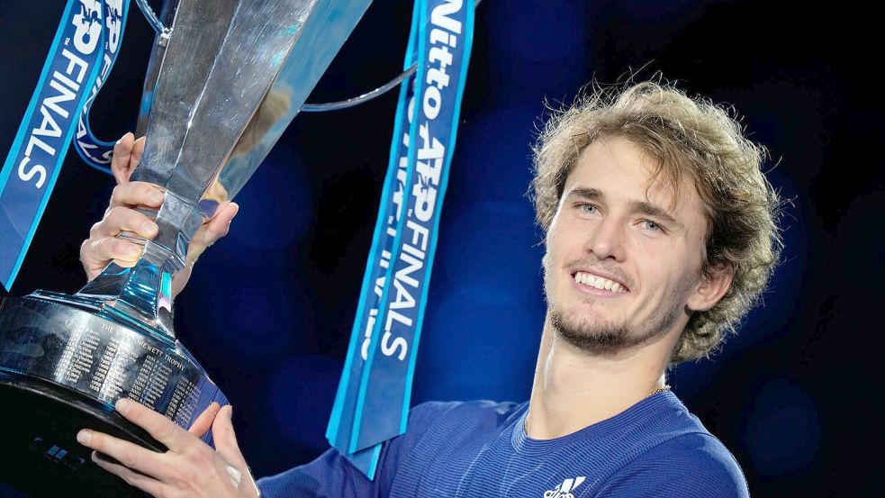 Vor drei Jahren feierte Zverev in Turin seinen zweiten Triumph bei den ATP Finals. Foto: Luca Bruno/AP/dpa