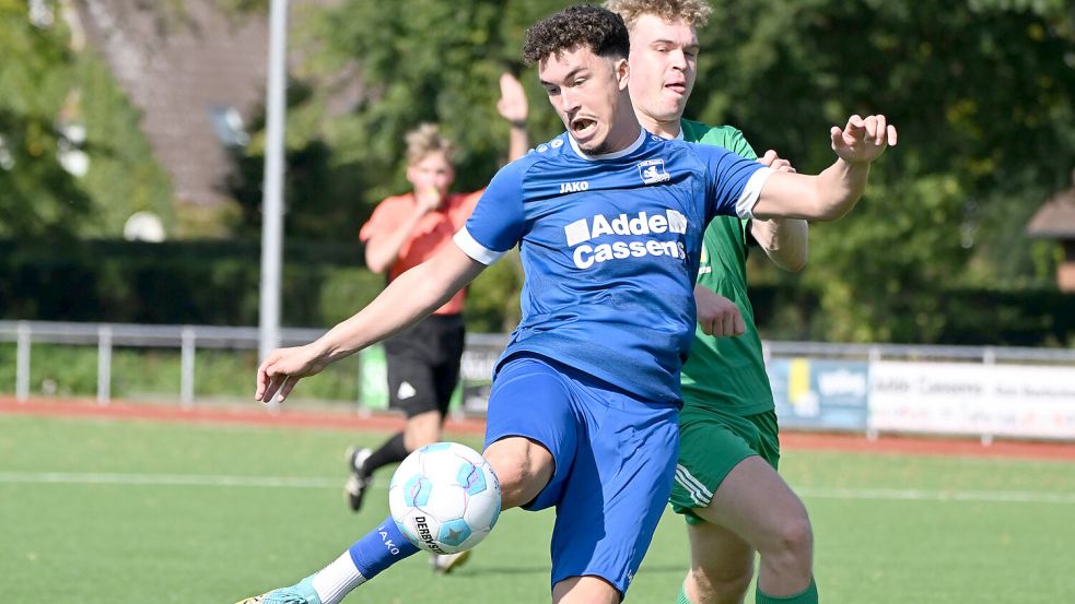 Samuel Stainbank erzielte in dieser Saison bereits 14 Tore in der Fußball-Bezirksliga. Foto: Doden, Blomberg