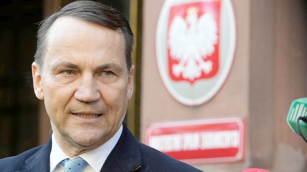 Polens Außenminister Radoslaw Sikorski möchte gerne bei der Präsidentschaftswahl im Mai antreten. Dafür muss er sich einer Vorwahl in seiner Partei stellen. (Archivbild) Foto: Czarek Sokolowski/AP/dpa