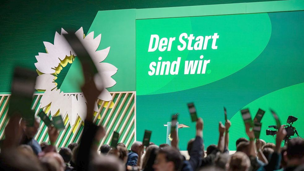 „Der Start sind wir“ - unter diesem Motto stimmen sich die Grünen auf den anstehenden Bundestagswahlkampf ein. Foto: Michael Kappeler/dpa