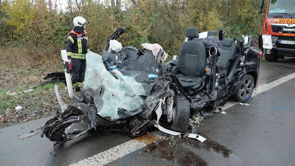 Kein Beteiligter des Unfalls überlebte. Foto: Michel Fritzemeier/tv7news.de /dpa