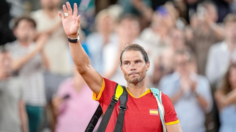 Adiós! Rafael Nadal beendet bei den Davis Cup Finals seine Karriere. Foto: Manu Fernandez/AP/dpa