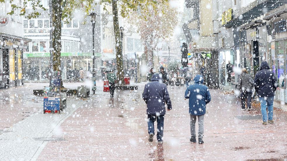 Sogar Hamburg bekam schon etwas Schnee ab. Foto: Bodo Marks/dpa