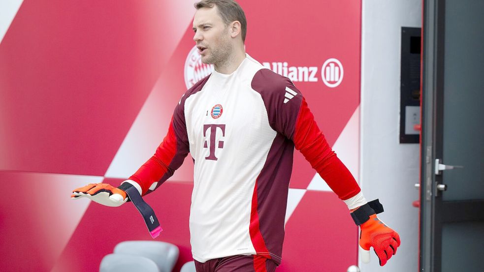 Manuel Neuer musste angeblich das Training abbrechen. Foto: Sven Hoppe/dpa