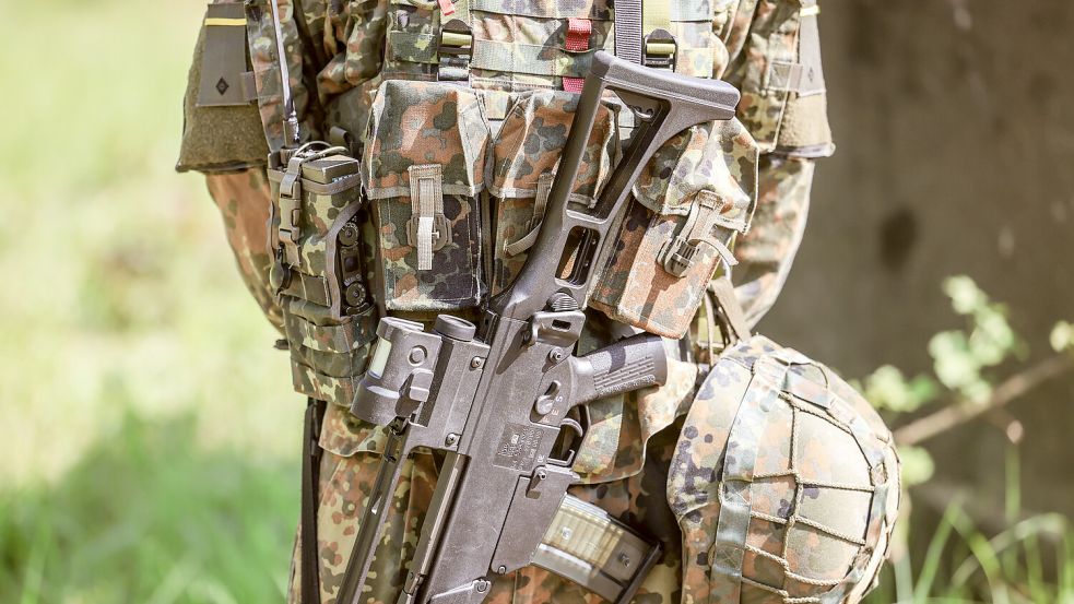 Kaum zu übersehen: Das Sturmgewehr G36 der Bundeswehr. DPA-Symbolfoto: Berg