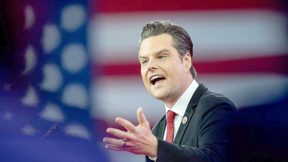 Trump wollte Gaetz zum Justizminister machen. (Archivbild) Foto: Alex Brandon/AP/dpa