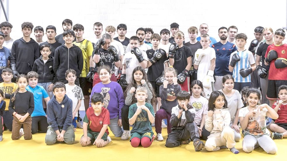 Der Andrang der Nachwuchsboxer ist bei den Trainingseinheiten des MTV Aurich riesengroß. Foto: Privat