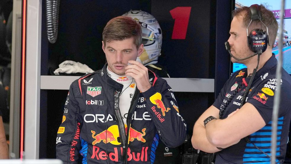 „Jeden Respekt verloren“: Klare Ansage von Max Verstappen an seinen Mercedes-Rivalen George Russell. Foto: Altaf Qadri/AP POOL/dpa