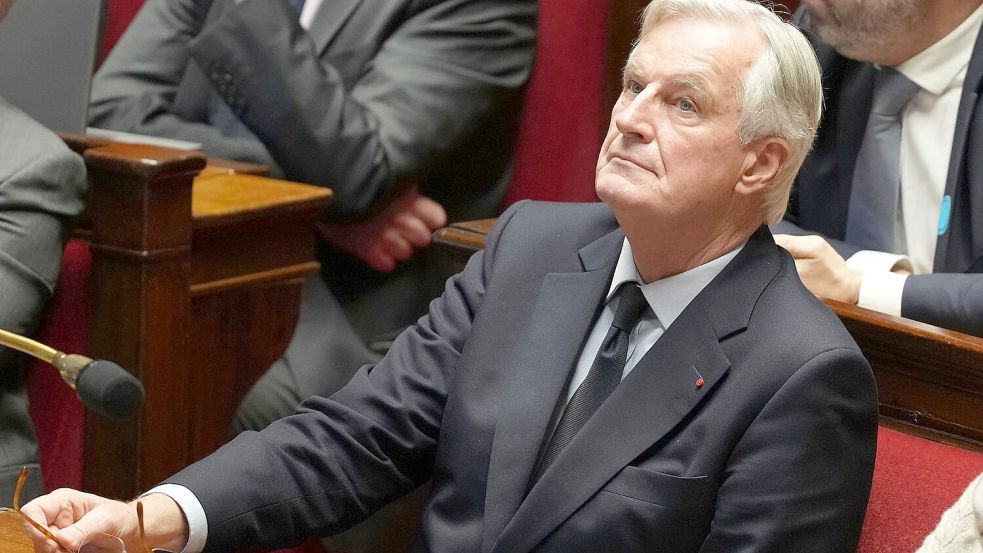 In Frankreich droht der Sturz der Mitte-Rechts-Regierung von Michel Barnier. Foto: Michel Euler/AP/dpa