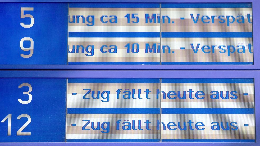 Die Bahn hinkt beim Thema Pünktlichkeit auch im November den eigenen Ansprüchen hinterher. Foto: Christoph Reichwein/dpa