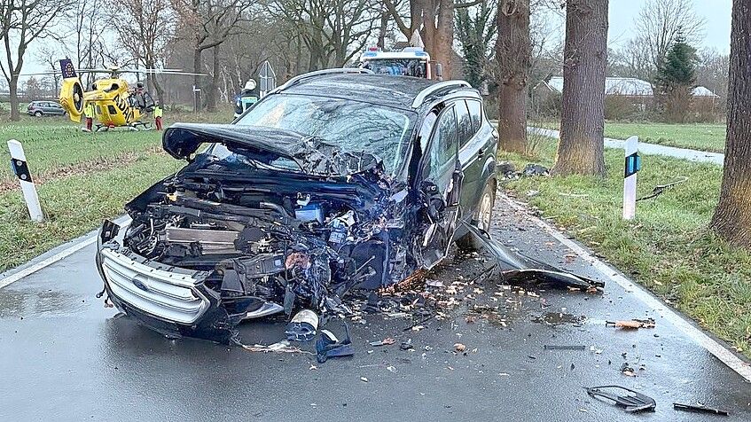 Ein 65-jähriger Mann aus der Gemeinde Saterland kam in Apen mit seinem Auto von der Fahrbahn ab. Foto: Polizei