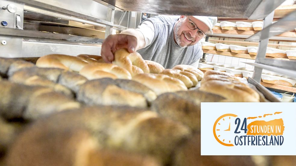 Enno Bruhns führt die Familientradition fort: Im Jahr 1900 gründete seine Familie die Bäckerei Bruhns in Leer am Pferdemarkt. Foto: Ortgies