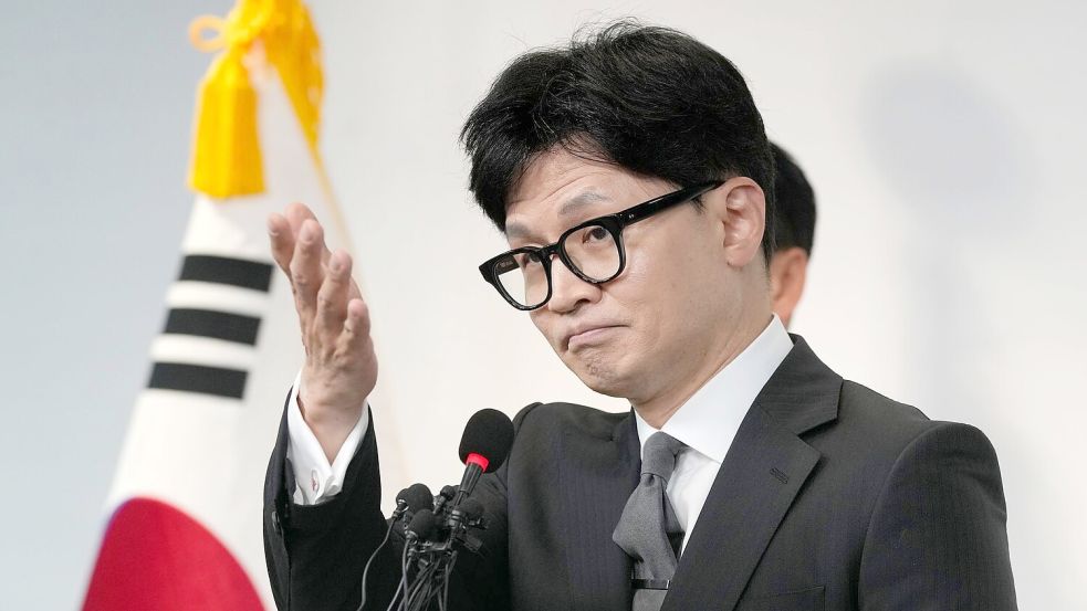 Han Dong Hoon, Vorsitzender der Regierungspartei, übt Druck auf Präsident Yoon aus. (Archivfoto) Foto: Ahn Young-joon/AP