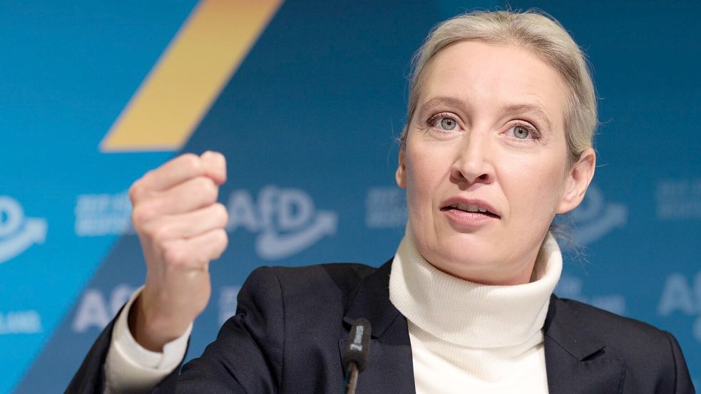 AfD-Chefin Alice Weidel soll ihre Partei als Kanzlerkandidatin in den Bundestagswahlkampf führen. Foto: Carsten Koall/dpa