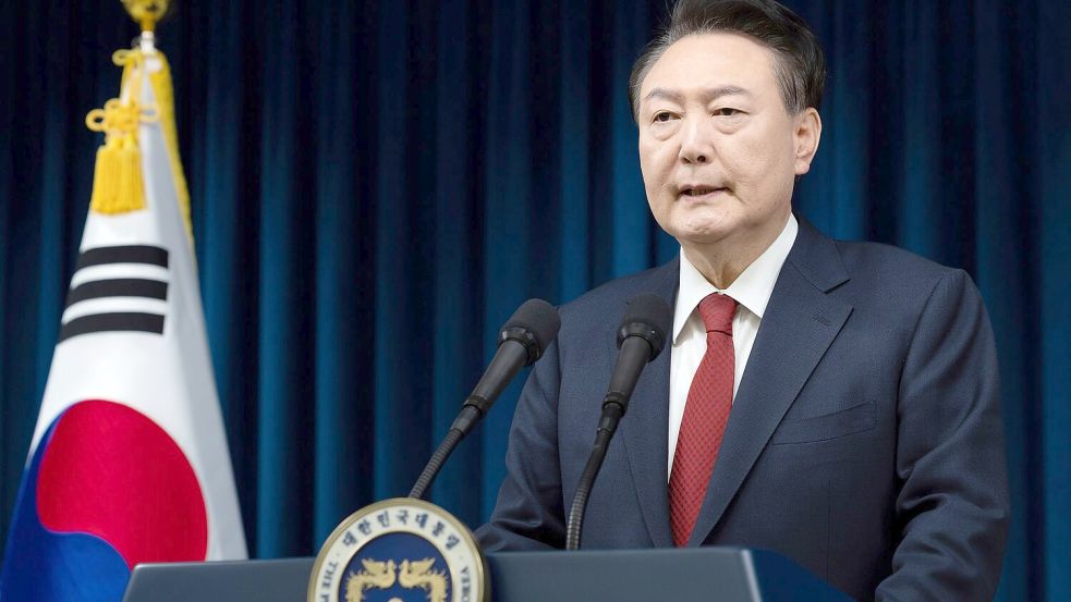 Präsident Yoon Suk Yeol bleibt vorerst im Amt. Foto: South Korean President Office/Yonhap via AP/dpa