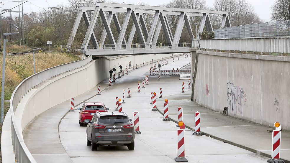 Die Hauptdurchfahrt der Trogstrecke ist bald wieder frei. Foto: J. Doden